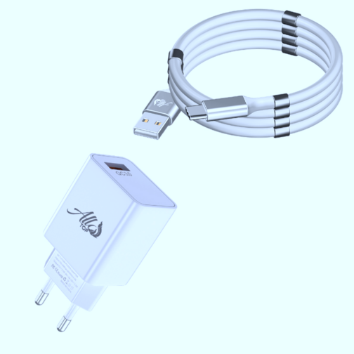 Chargeur USB C ou Type-c, Charge Rapide pour Samsung, Oppo, Huawei, Xiaomi, Opneplus et autres. Charge et transfert de données en USB